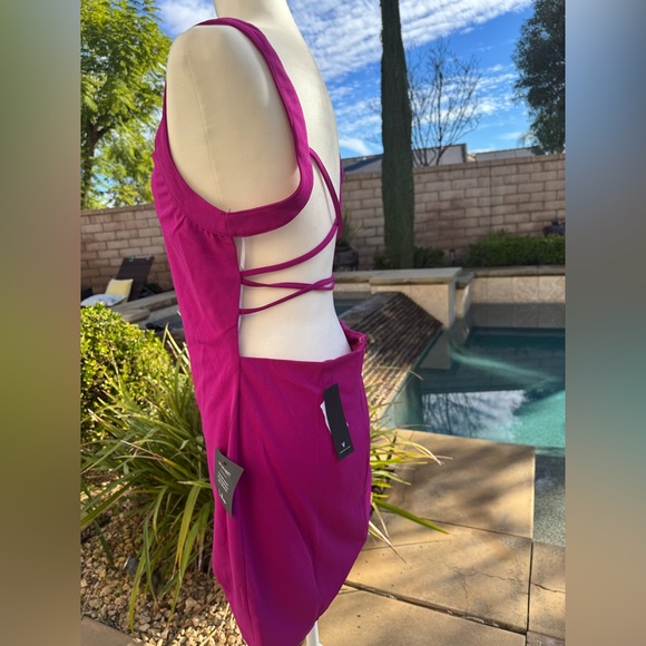 🌺Lulus Strappy Back Mini Dress - Picture 4 of 7